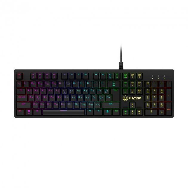 

Клавиатура Hator Rockfall Blue Switches UK/RU (HTK-604) Black USB