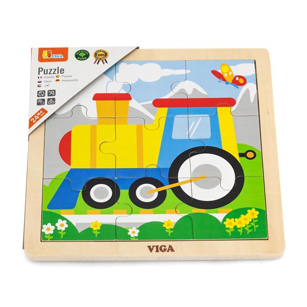 

Дерев'яний пазл Viga Toys Паровозик, 9 ел. (5144621)
