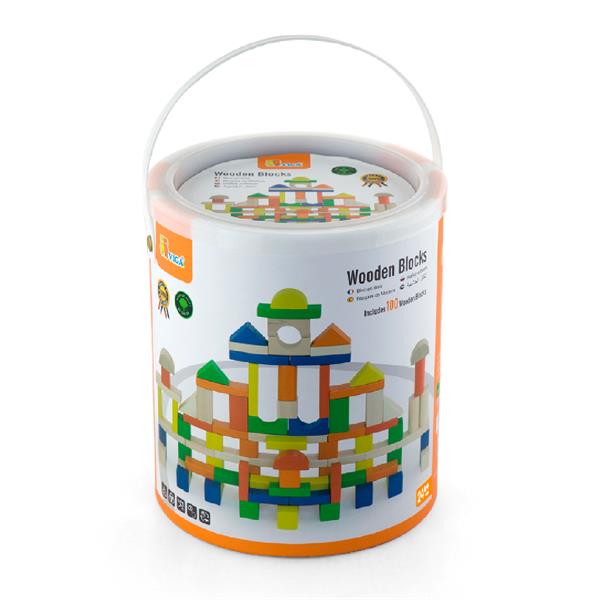 

Дерев'яні кубики Viga Toys Велике будівництво, 100 шт., 2,5 см (503342121)