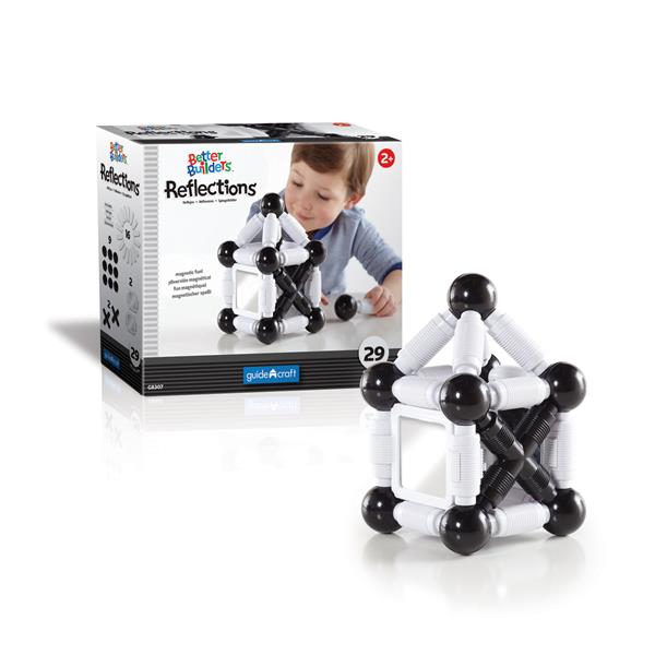 

Магнітний конструктор Guidecraft Better Builders Reflections, 29 деталей (G830721)
