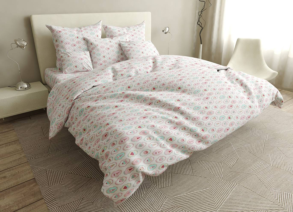 

Простынь MirSon Бязь Premium 17-0400 Nyami 180x220 см
