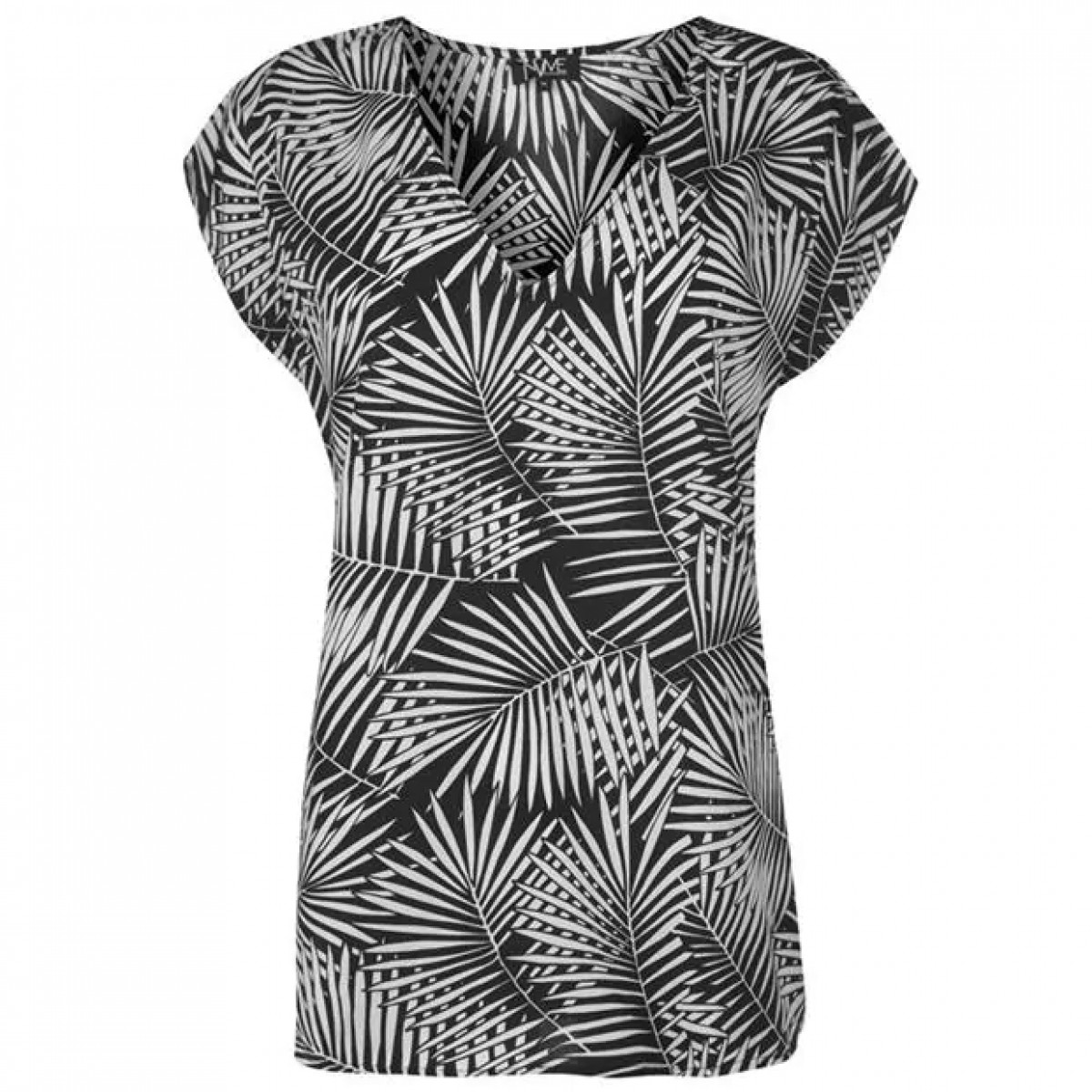 

Футболка NVME Renee V Neck Black/White,  (58, Футболка NVME Renee V Neck Black/White, 5XL (58)