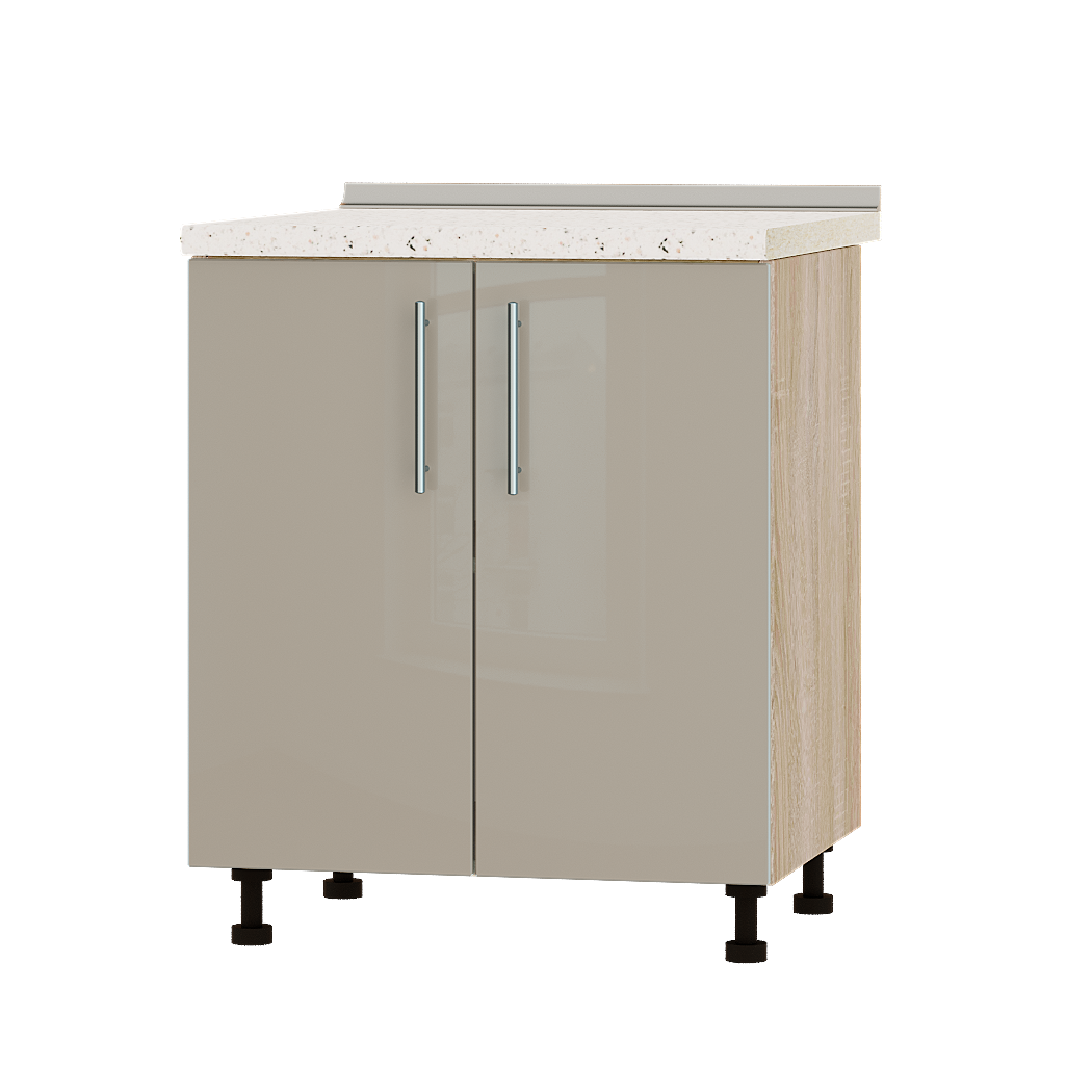 

Кухня Акрил модуль Низ Н82-700 Норковый Глянец Сонома 70х47х82 см