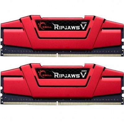 

Модуль памяти для компьютера DDR4 8GB (2x4GB) 2400 MHz RIPJAWS V RED G.Skill (F4-2400C17D-8GVR)