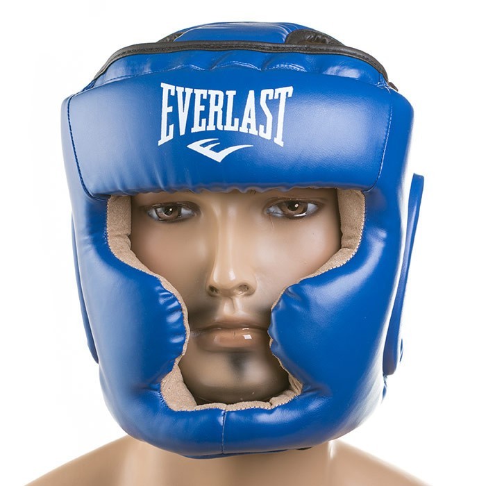 

Шлем боксерский кожаный синий Everlast, размер XL