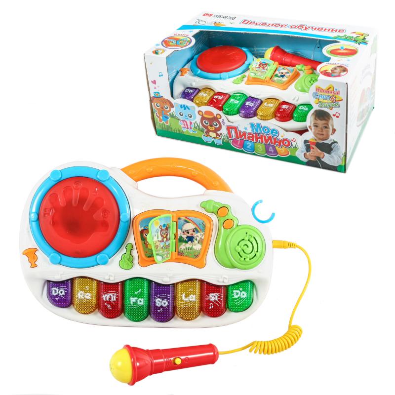 

Интерактивная игрушка Пианино Fiestartoys с микрофоном (B-008881)
