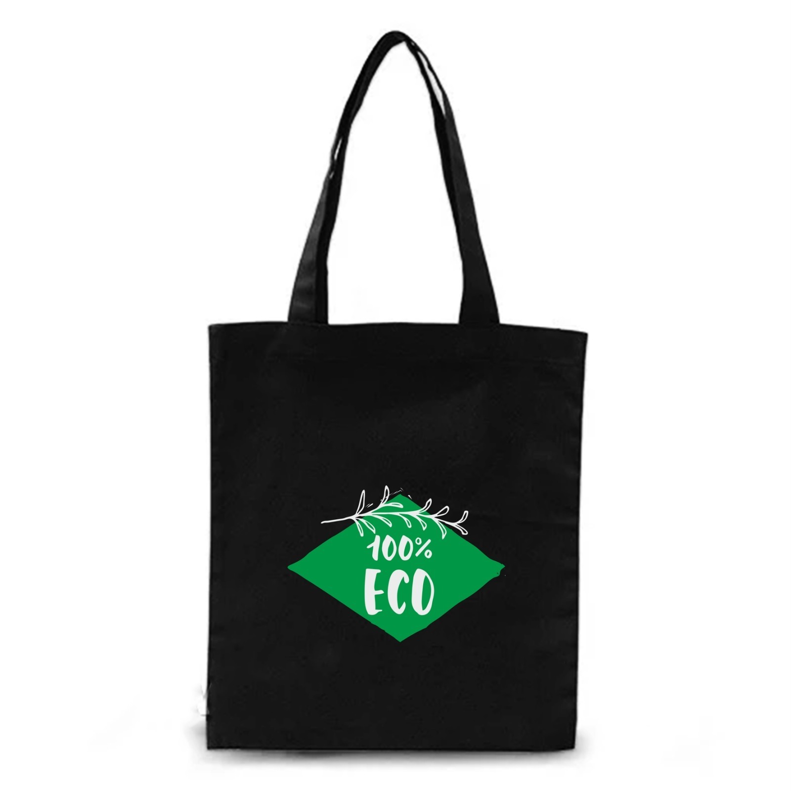 

Экосумка Vivay с принтом 100% eco 38x42 см Черная (5367)