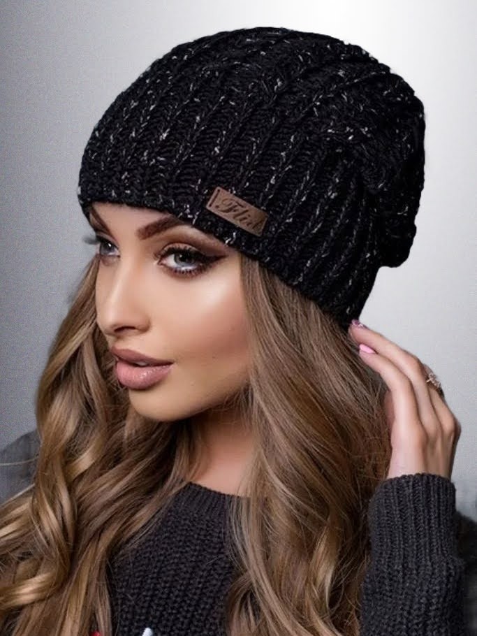 

Шапка вязаная Мелани Flirt  черная, Шапка вязаная Мелани Flirt One Size черная