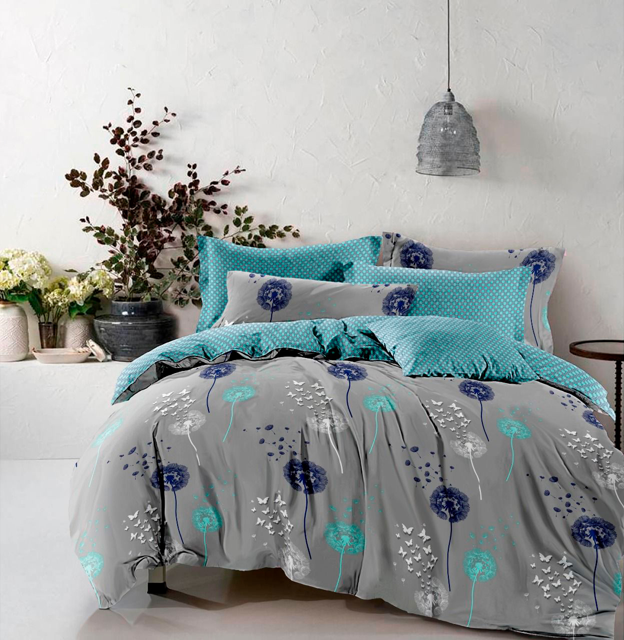 

Пододеяльник MirSon Бязь Premium 17-0431 Turquoise valley 143х210