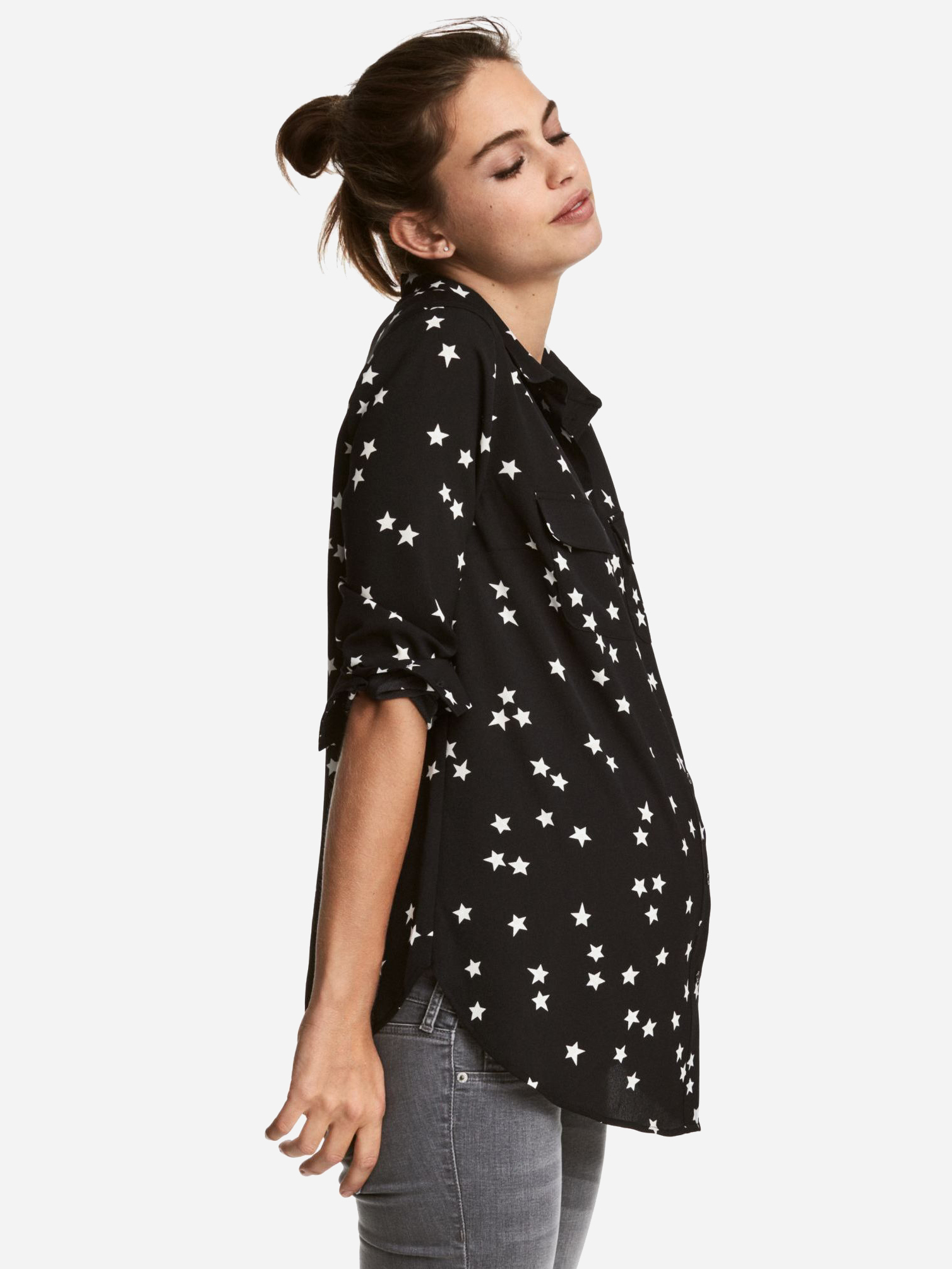 

Блузка для беременных H&M 2207-4516486 XL Черная