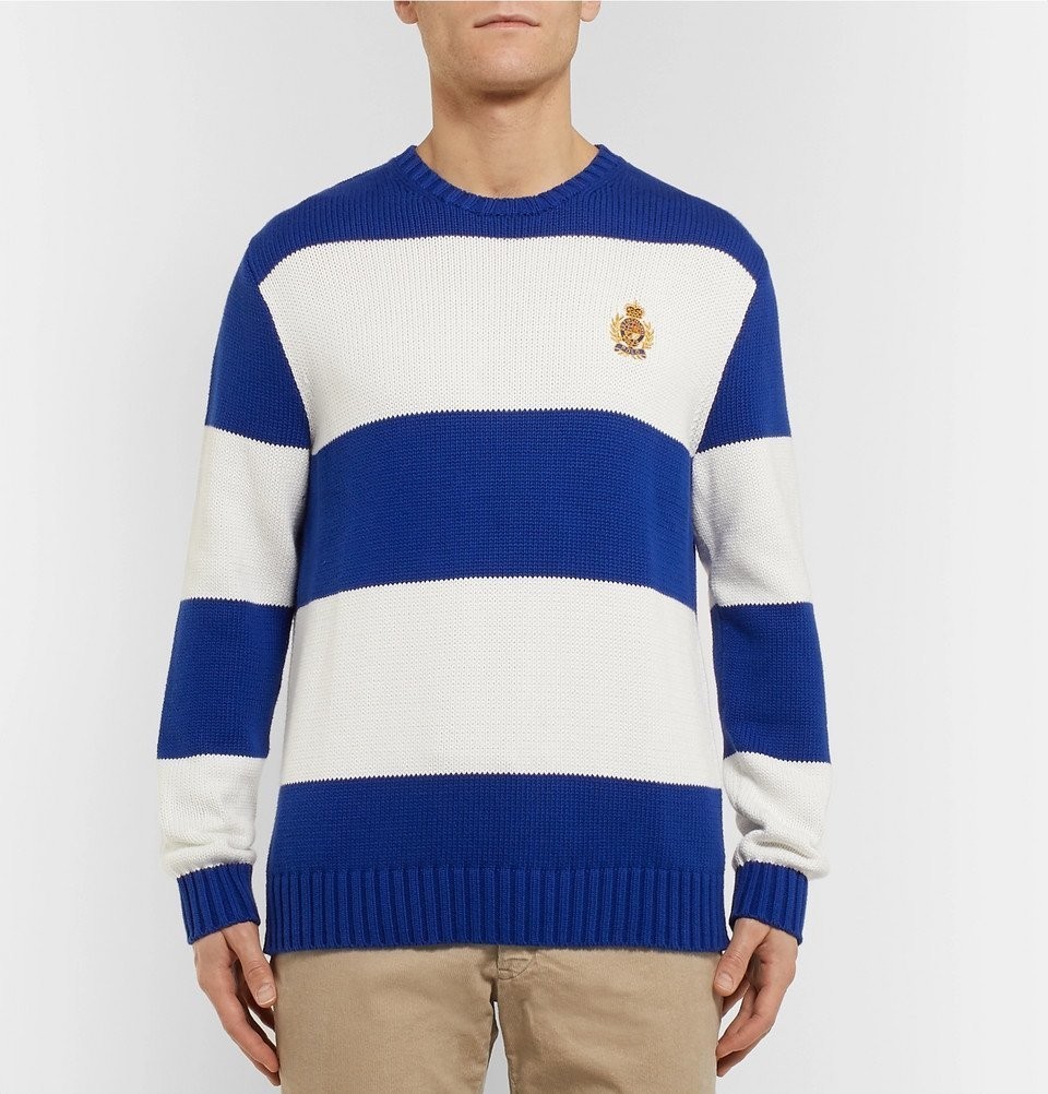 

Свитер Polo Ralph Lauren - хлопковый с вышитым логотипом, синий с белым, 710730215001, размер, Свитер Polo Ralph Lauren - хлопковый с вышитым логотипом, синий с белым, 710730215001, размер L.