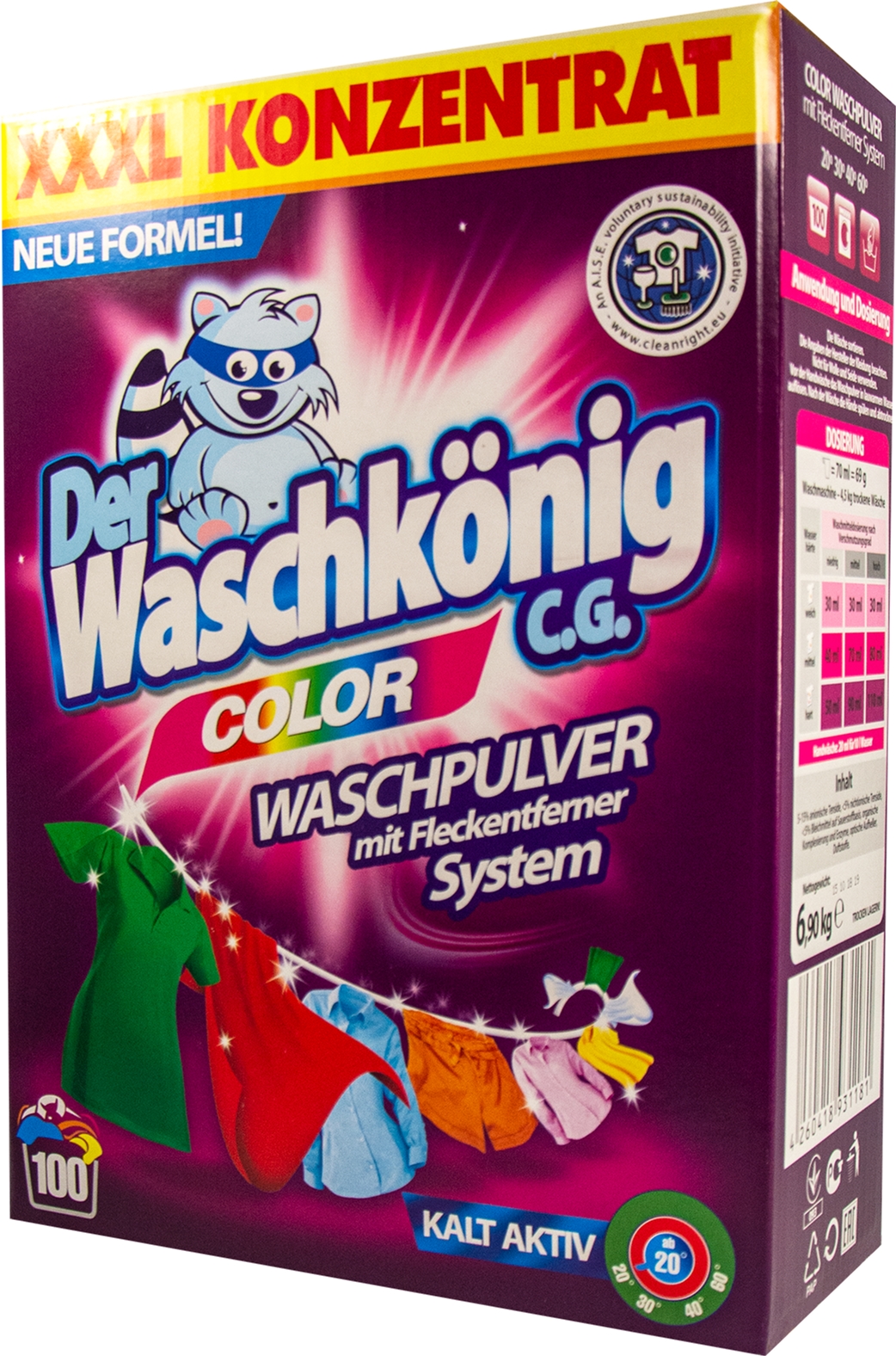 

Концентрированный порошок для стирки Waschkonig Color 6.9 кг