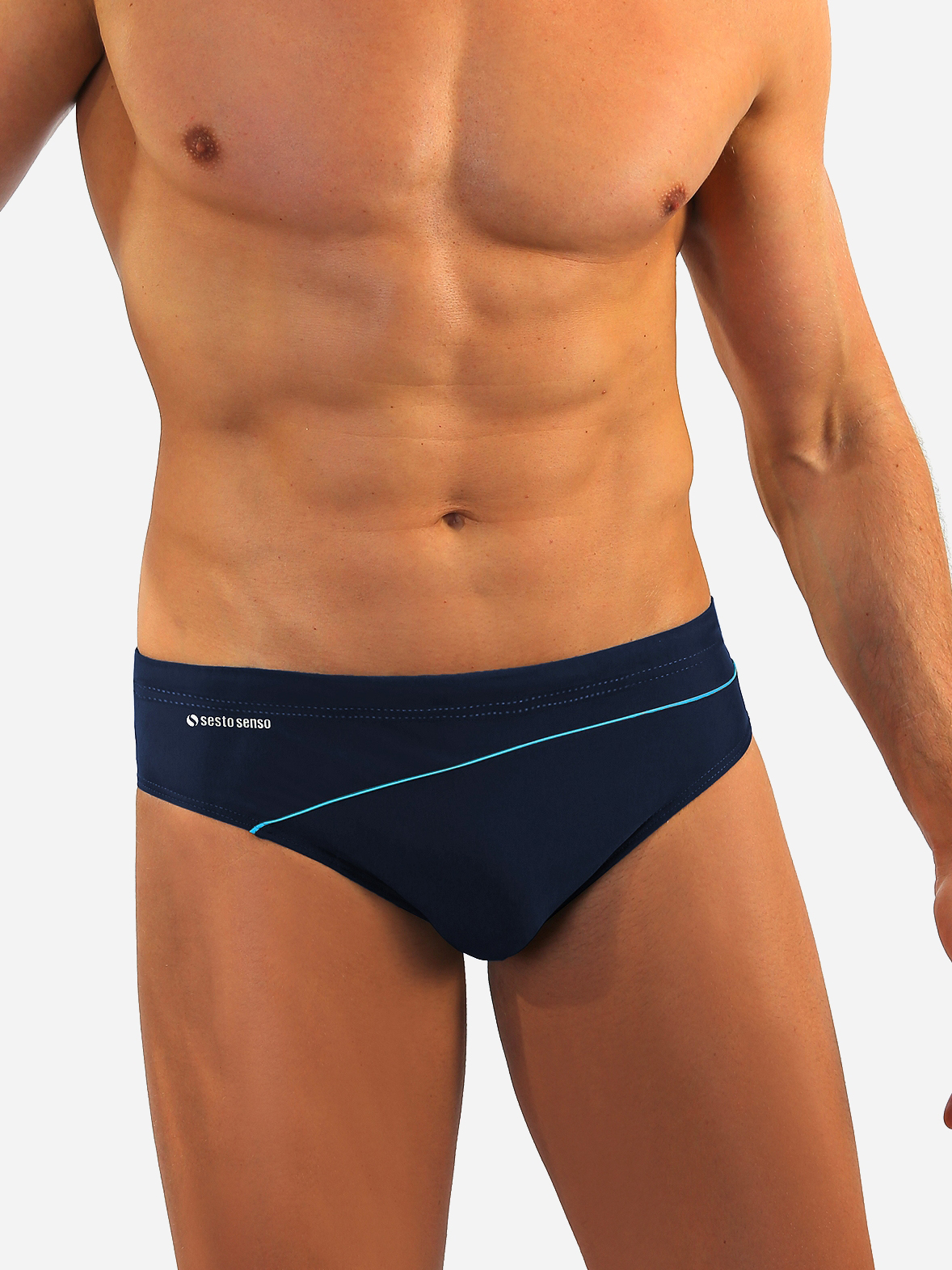 

Плавки Sesto Senso 413  Темно-синие с голубым, Плавки Sesto Senso 413 M Темно-синие с голубым