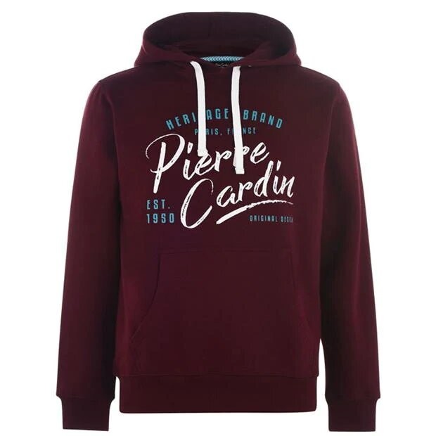 

Худи Pierre Cardin Print Hoodie Mens XXL Бордовый 53355309