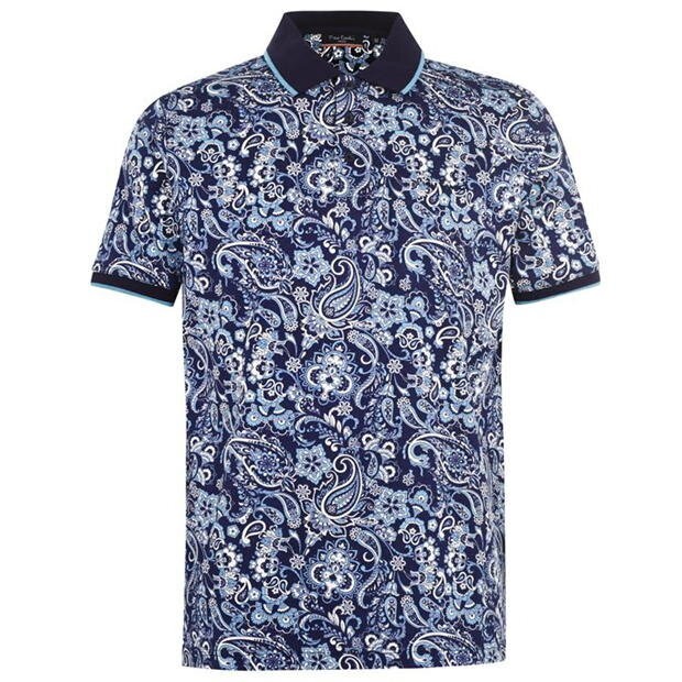 

Поло Pierre Cardin Paisley Polo Shirt Mens XXL Синий 54324822