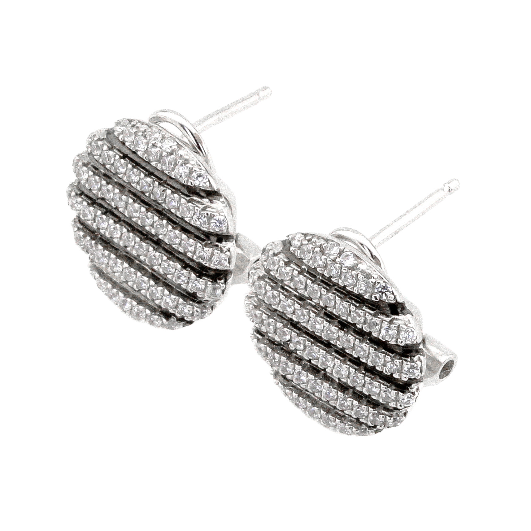 

Серебряные серьги с фианитами 115182