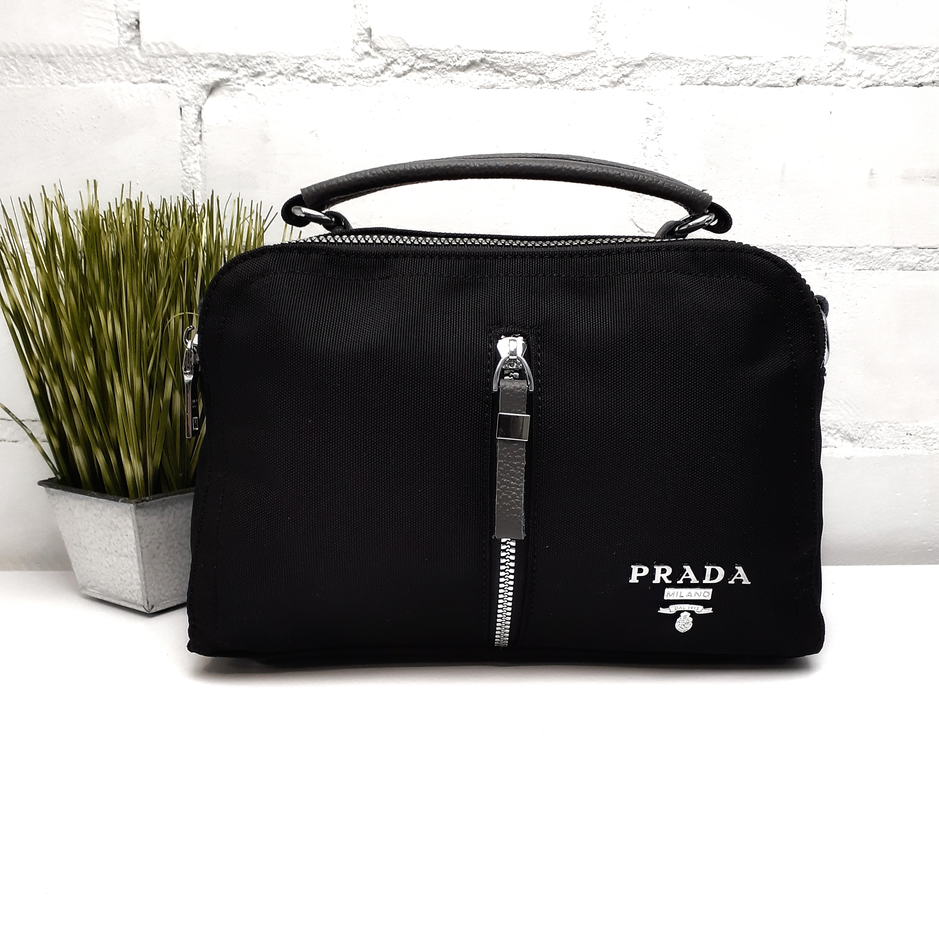 

Сумка женская кросс-боди полиэстер Solana черная 9916 black/gray