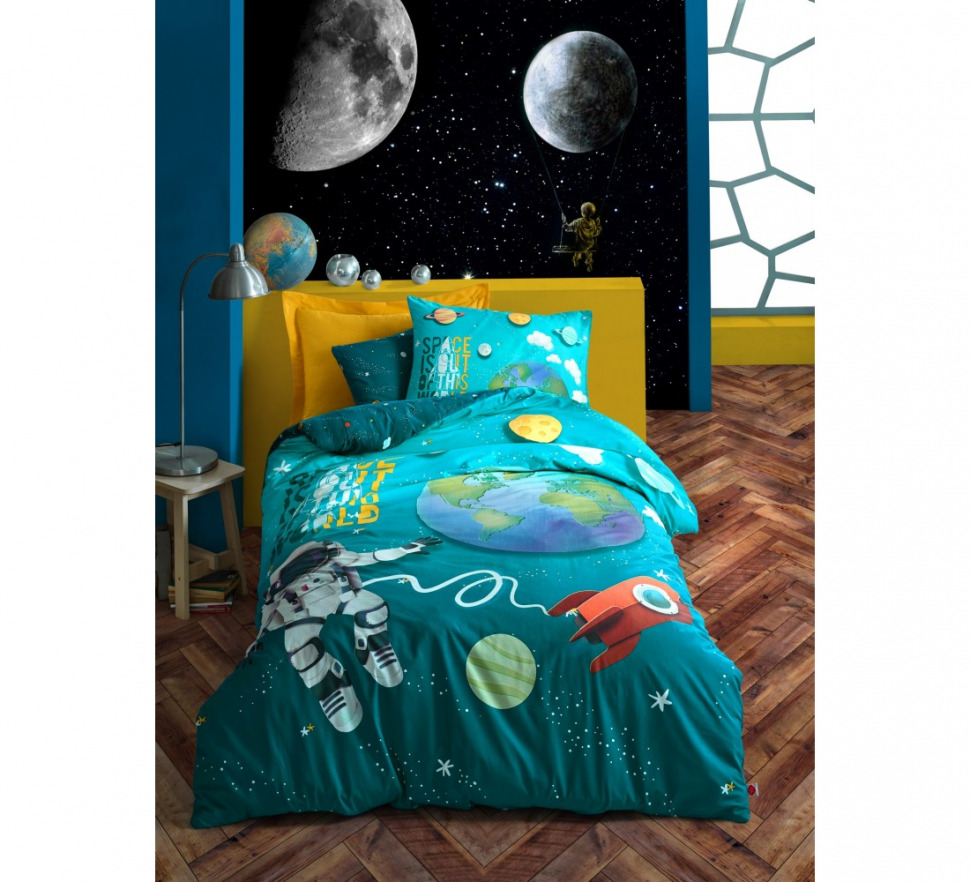 

Подростковый комплект ранфорс Cotton Box Little Astronaut turkuaz