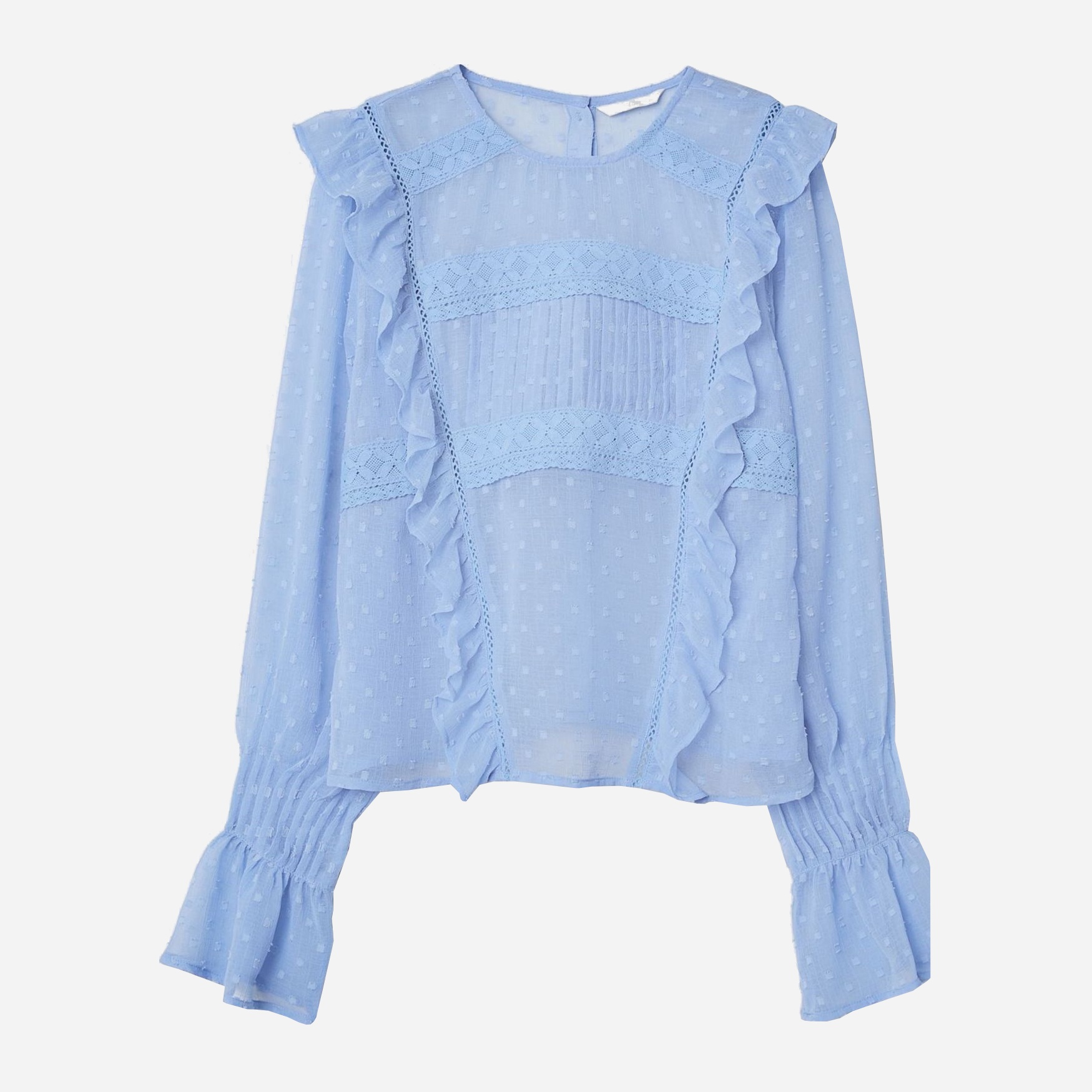 

Блузка H&M 6662218RP21  Голубая, Блузка H&M 6662218RP21 32 Голубая