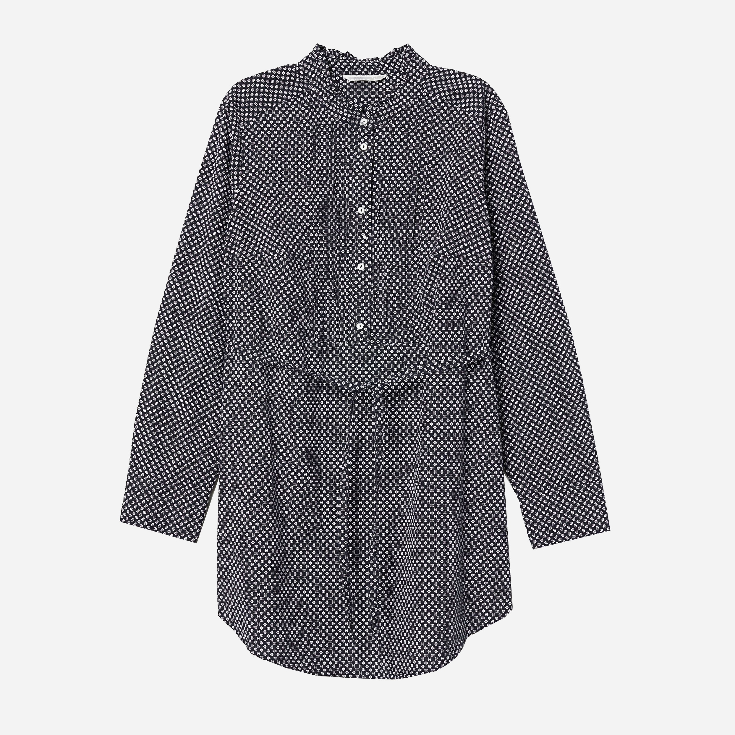 

Блузка H&M 0681972-8 L Темно-синяя