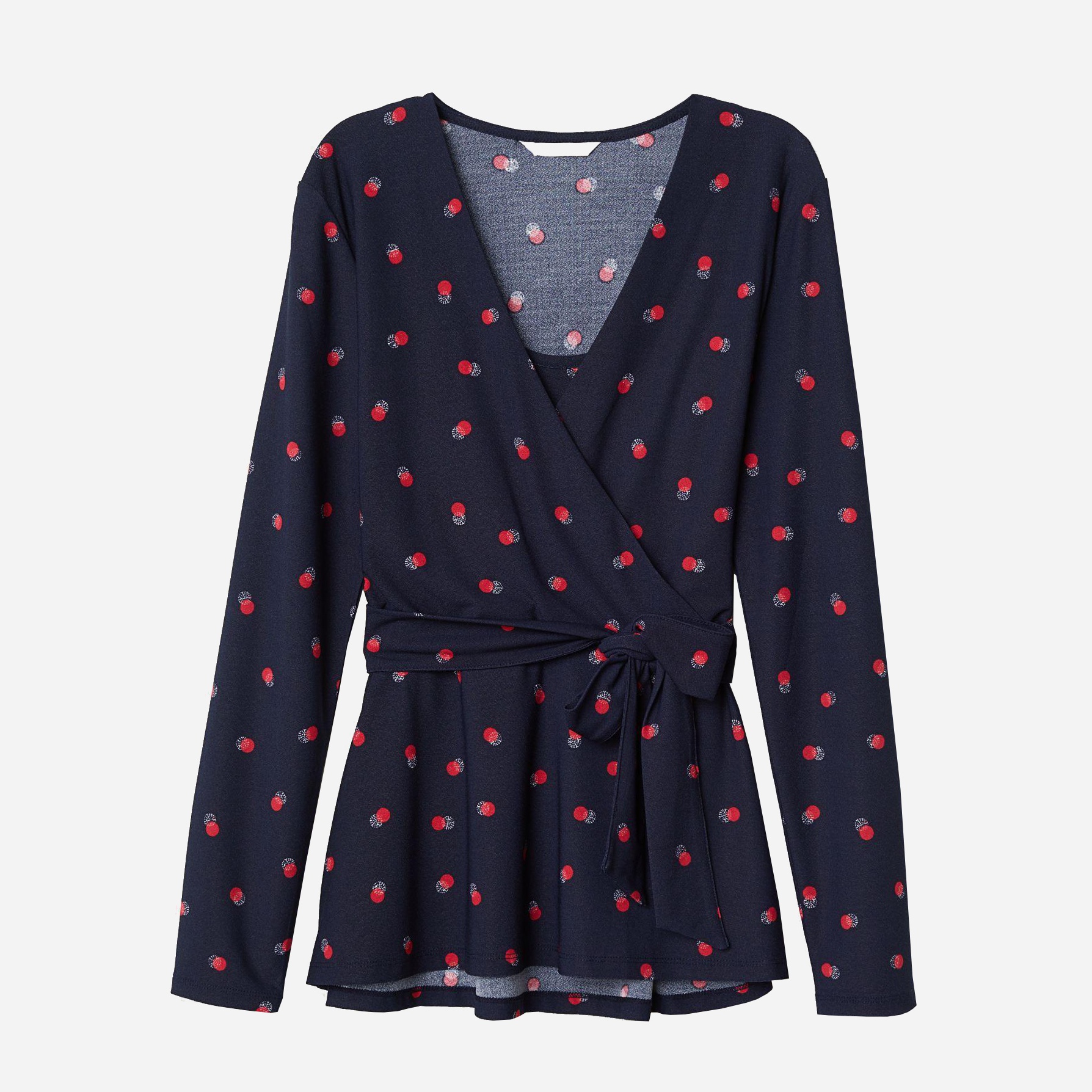 

Блузка для кормящих мам H&M 6992088-ADBS M Темно-синяя с красным