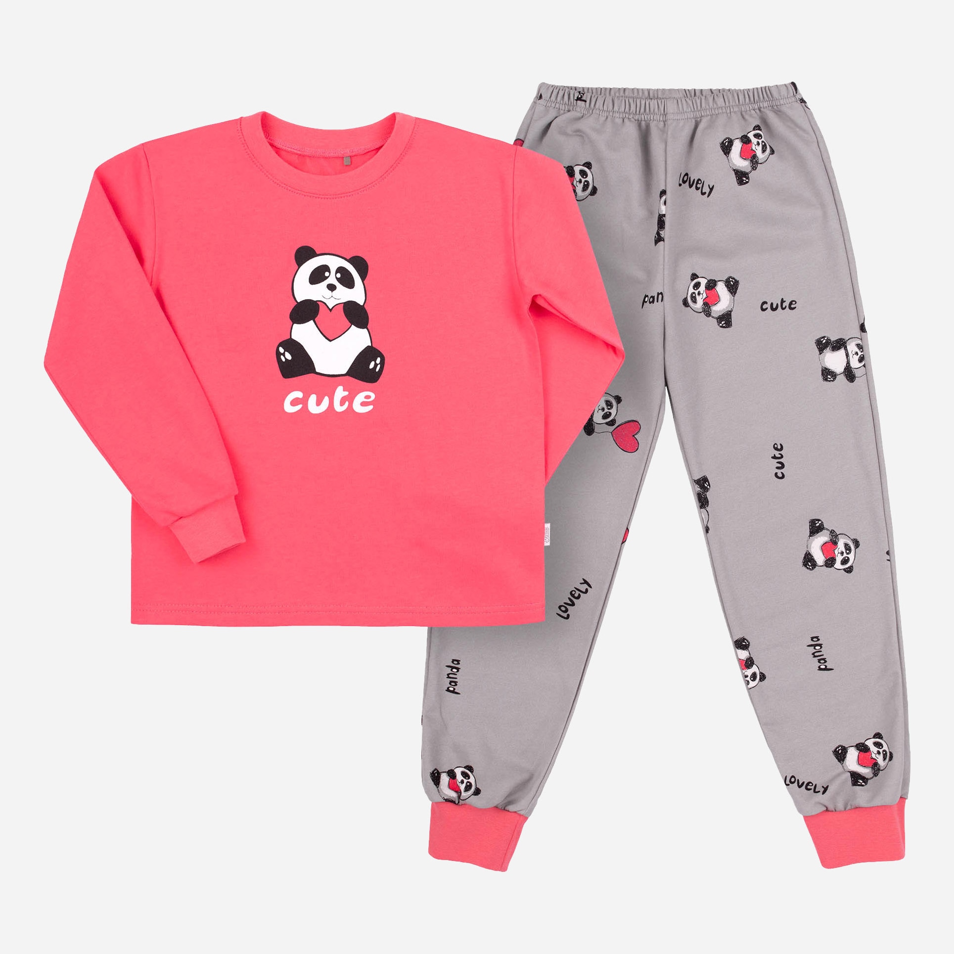 

Пижама (футболка с длинными рукавами + штаны) Бемби PG55-KX1 122 см Коралловый/Серый (13055001542.KX1)