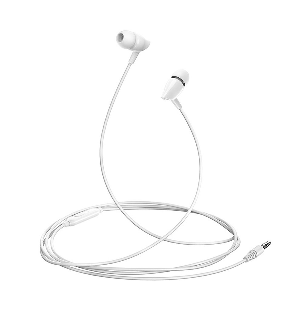 

Наушники вакуумные проводные с микрофоном Usams EP-37 In-ear Plastic Earphone Белый (HSEP3702)