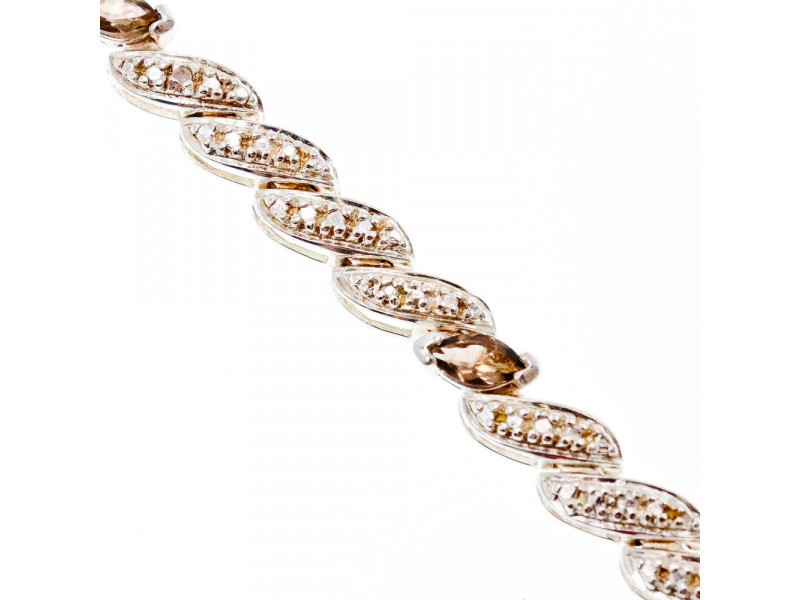 

Серебряный браслет с камнями турмалин Натуральный Sky Jewelry 003417