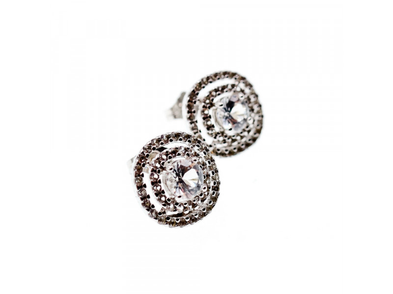 

Серебряные серьги с фианитами Праздник Sky Jewelry 003518
