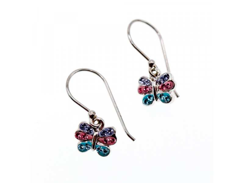 

Серебряные серьги с фианитами Бабочка Sky Jewelry 003506