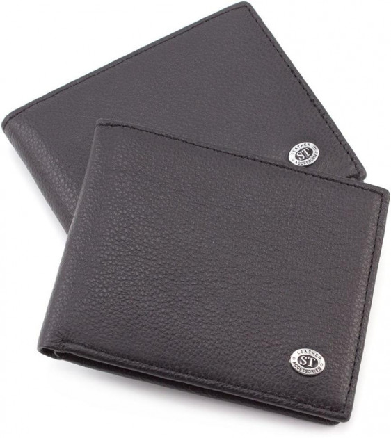 

Мужской кожаный кошелек ST Leather 98396 Черный