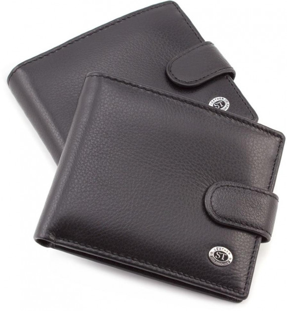 

Мужской кожаный кошелек ST Leather 98307 Черный