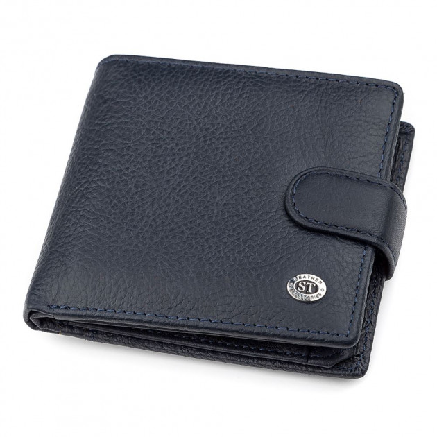 

Мужской кошелек кожаный ST Leather 98381 Синий