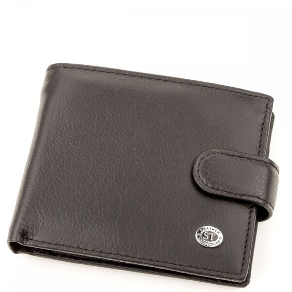 

Мужской кожаный кошелек ST Leather 98309 Черный