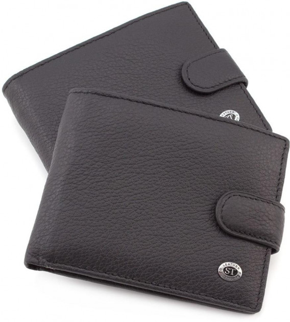 

Мужской кожаный кошелек ST Leather 98334 Черный