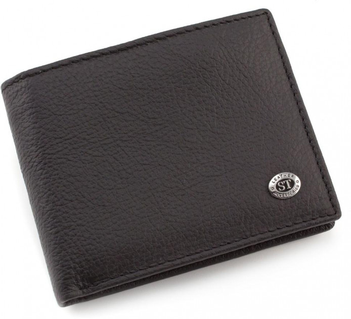 

Мужской кошелек из натуралной кожи ST Leather (ST-8) 98564 Черный