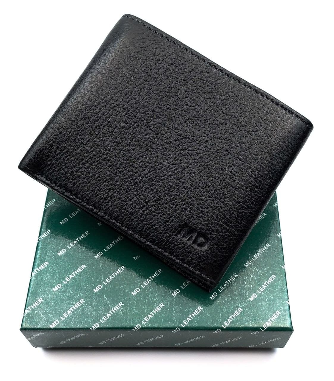 

Мужской кошелек из натуральной кожи MD Leather MD-0901-1 черный