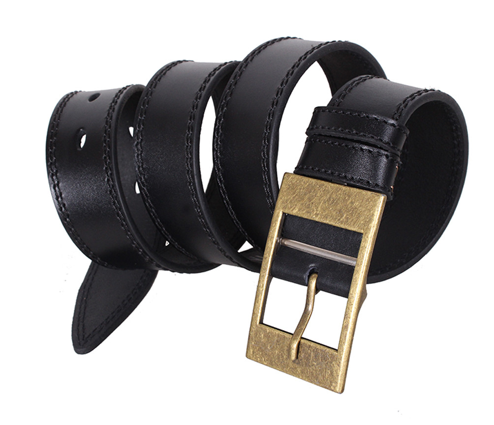 

Мужской кожаный ремень D-Belts S1374 черный (120 см х 4 см)