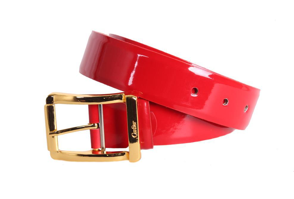 

Шикарный кожаный ремень красного цвета D-Belts S0715 красный (120 см х 4 см)