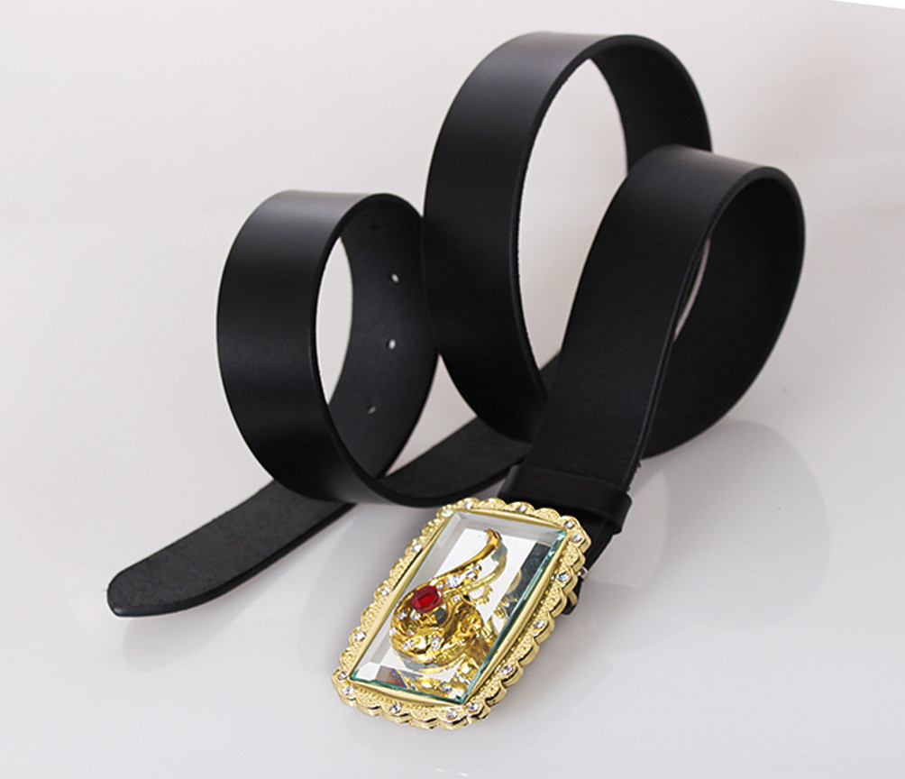 

Женский кожаный ремень под джинсы D-Belts S1468 черный (125 см х 4 см)