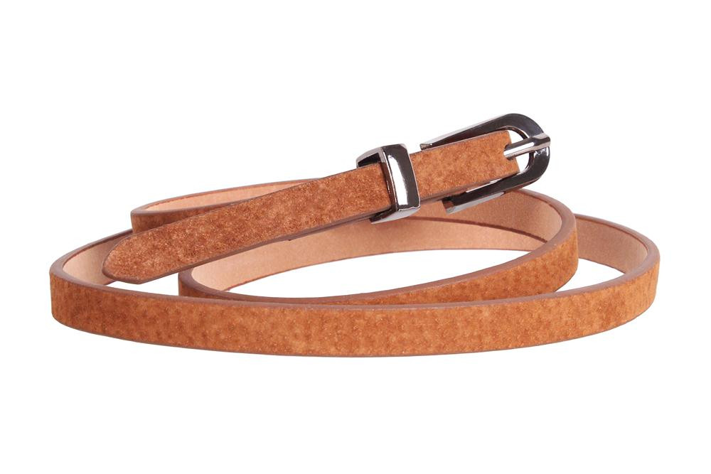 

Женский узкий ремень D-Belts S0484 коричневый (100-105 см х 1 см)