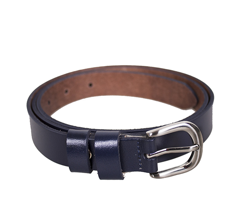 

Женский ремень с натуральной кожи D-Belts S0012 темно-синий (110 см х 2.5 см)