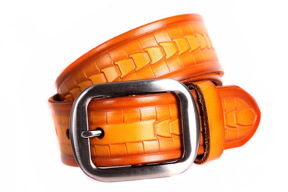

Кожаный ремень под джинсы D-Belts S0226 коричневый (100-120 см х 4 см)