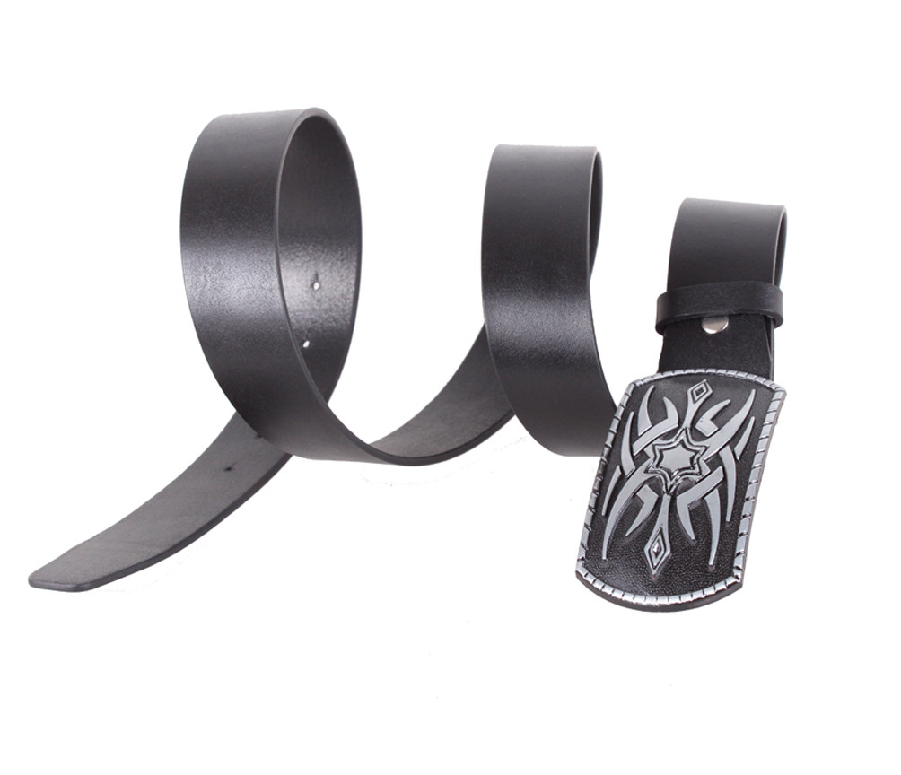 

Ремень с необычной бляхой D-Belts S0859 черный (125 см х 4 см)