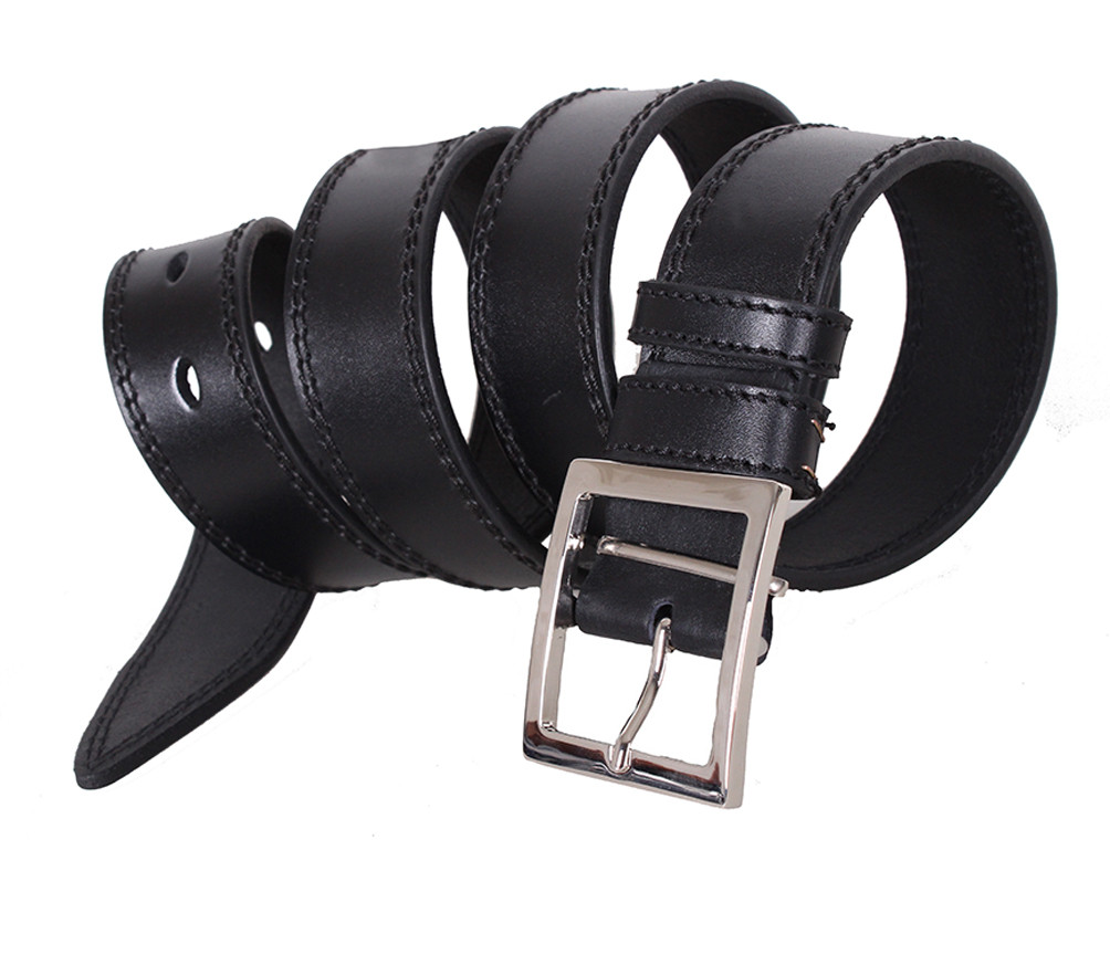 

Мужской кожаный ремень D-Belts S1383 черный (125 см х 4 см)