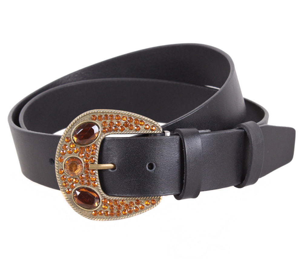 

Женский классический кожаный ремень D-Belts S1130 черный (130 см х 4 см)
