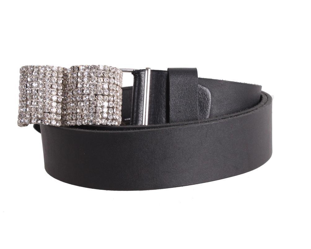 

Женский кожаный ремень под джинсы D-Belts S0345 черный (105-130 см х 4 см)