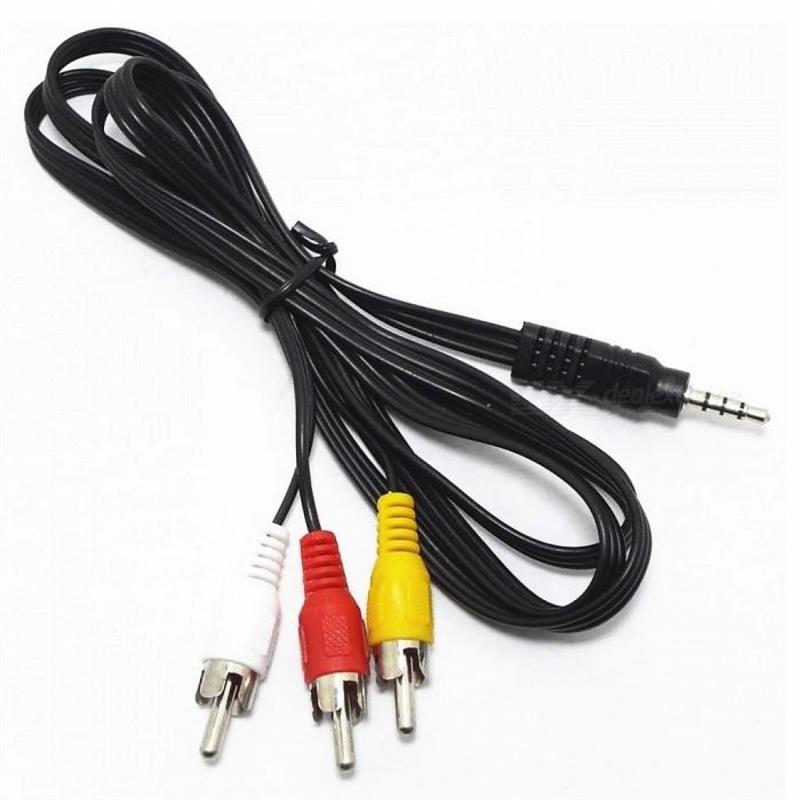 Кабель аудио-видео 3RCA > TRRS 3.5mm Atcom, 1.8m, пакет (17320 ...