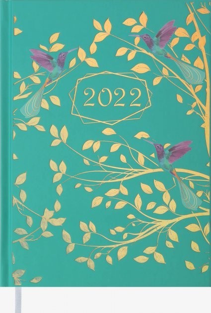 

Дневник датированный 2022 А5 BUROMAX COLIBRI бирюзовый BM.2171-06