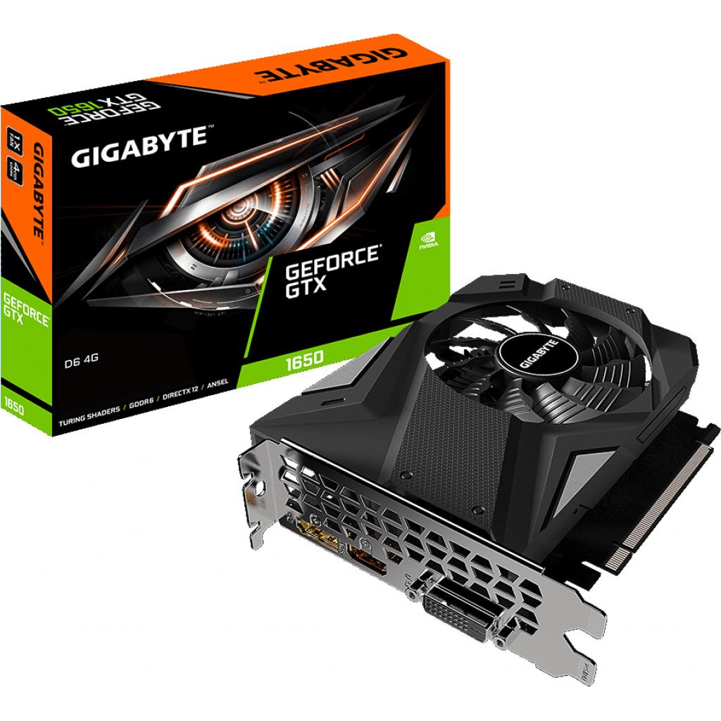 

Видеокарта Gigabyte GeForce GTX1650 4096Mb D6 (GV-N1656D6-4GD)